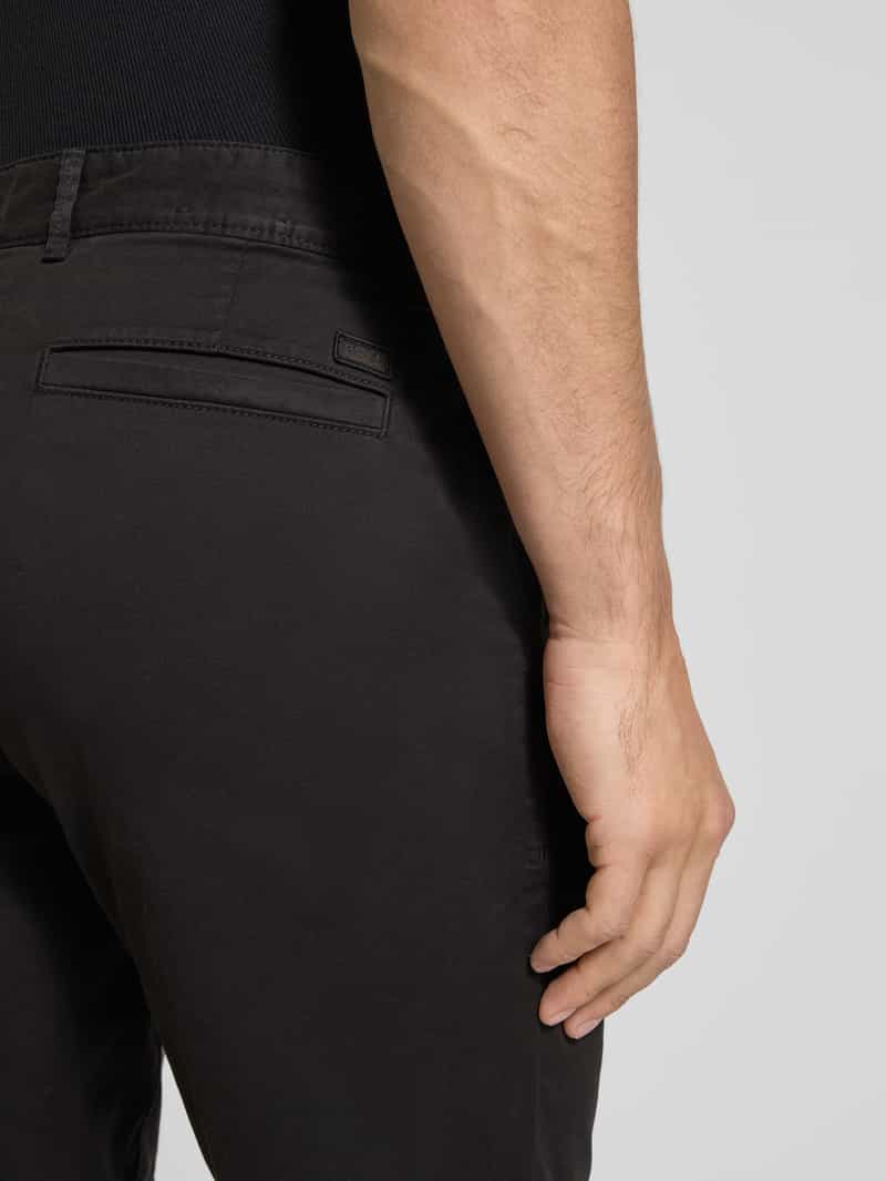 Boss Orange Korte slim fit chino met ceintuurlussen