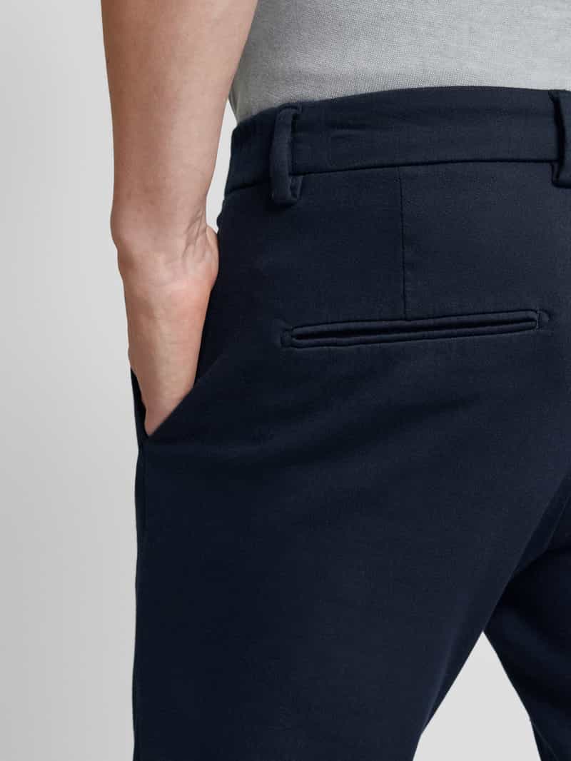 drykorn Tapered fit stoffen broek met ceintuurlussen model 'AJEND'