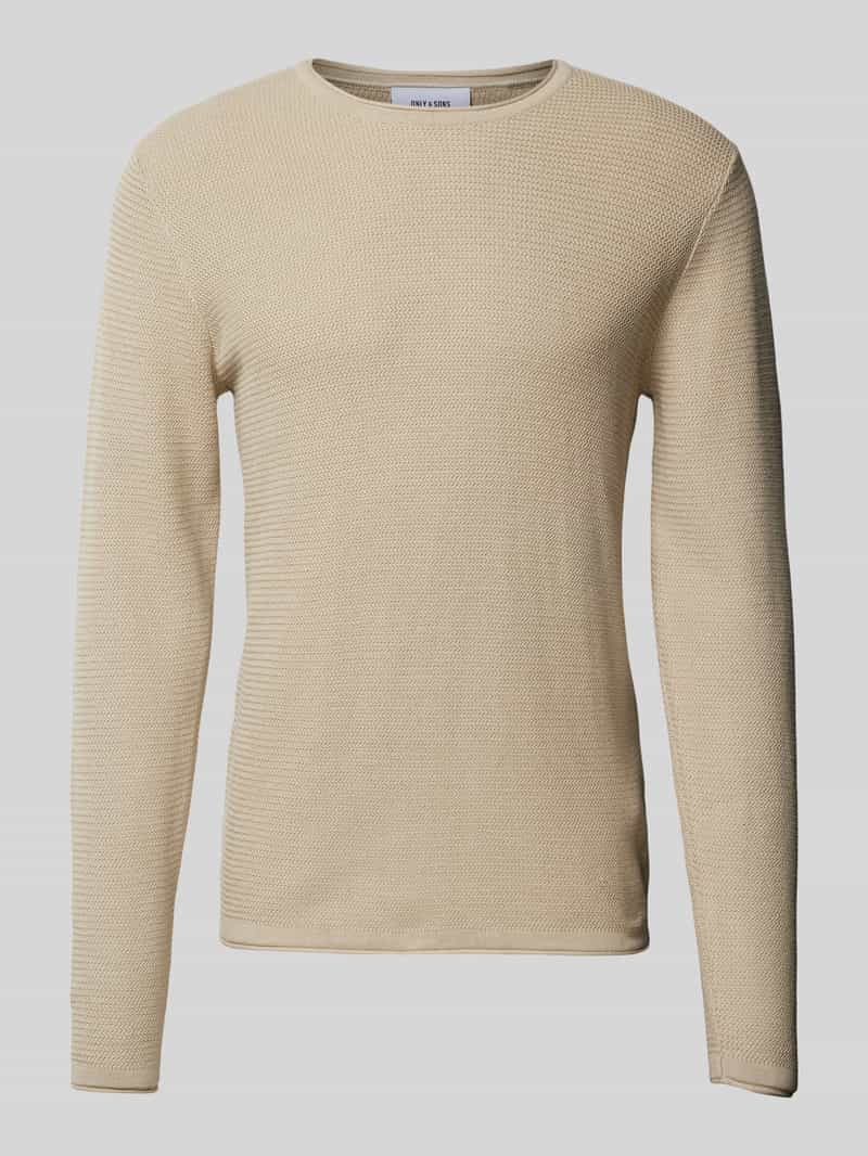 Only & Sons Gebreide pullover met ronde hals model 'ERIC'