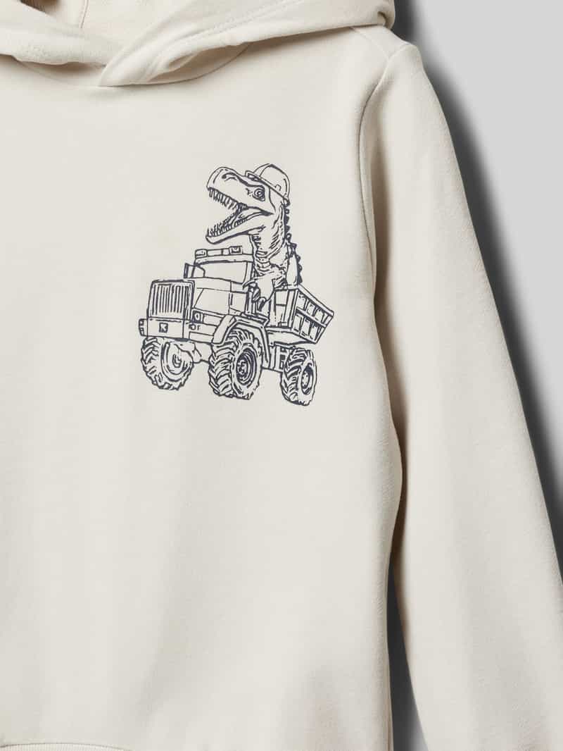 s.Oliver RED LABEL Regular fit sweatshirt van katoenmix met print aan de voor- en achterkant