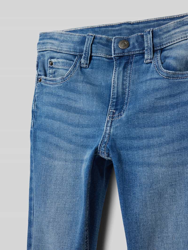 Mayoral Regular fit jeans met riemlussen