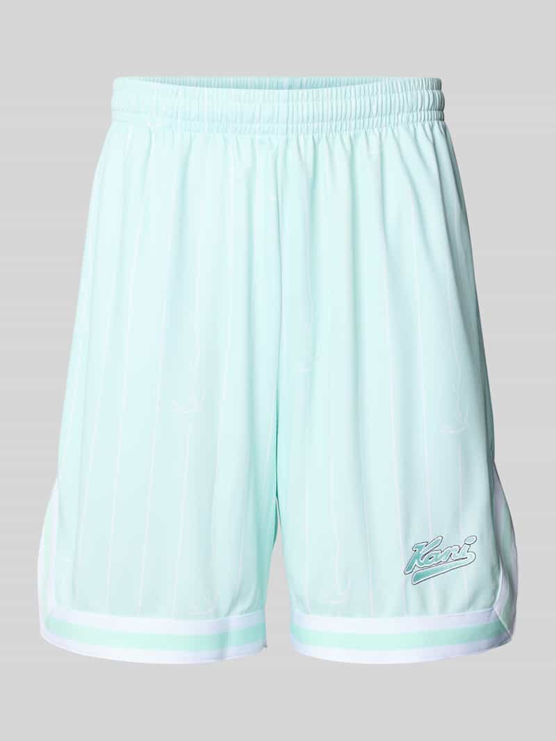 Karl Kani Relaxed fit bermuda met logostitching model 'Varsity'