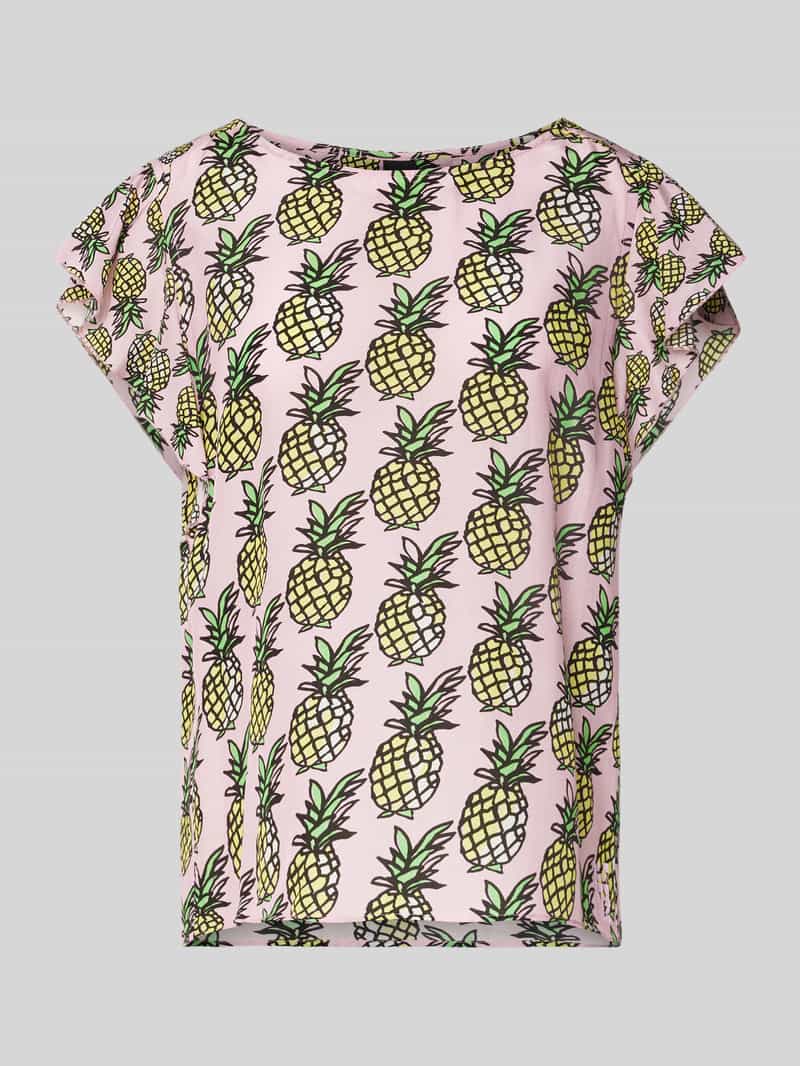 Marc Cain Regular fit blouseshirt met ronde hals