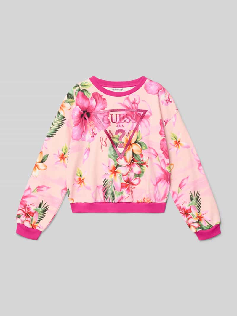 Regular fit sweatshirt met logoprint