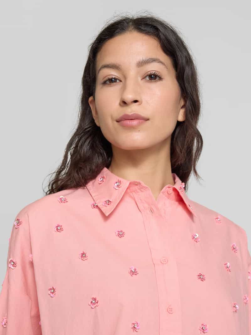 Essentiel Antwerp Regular fit blouse met pailletten model 'Harkansas'