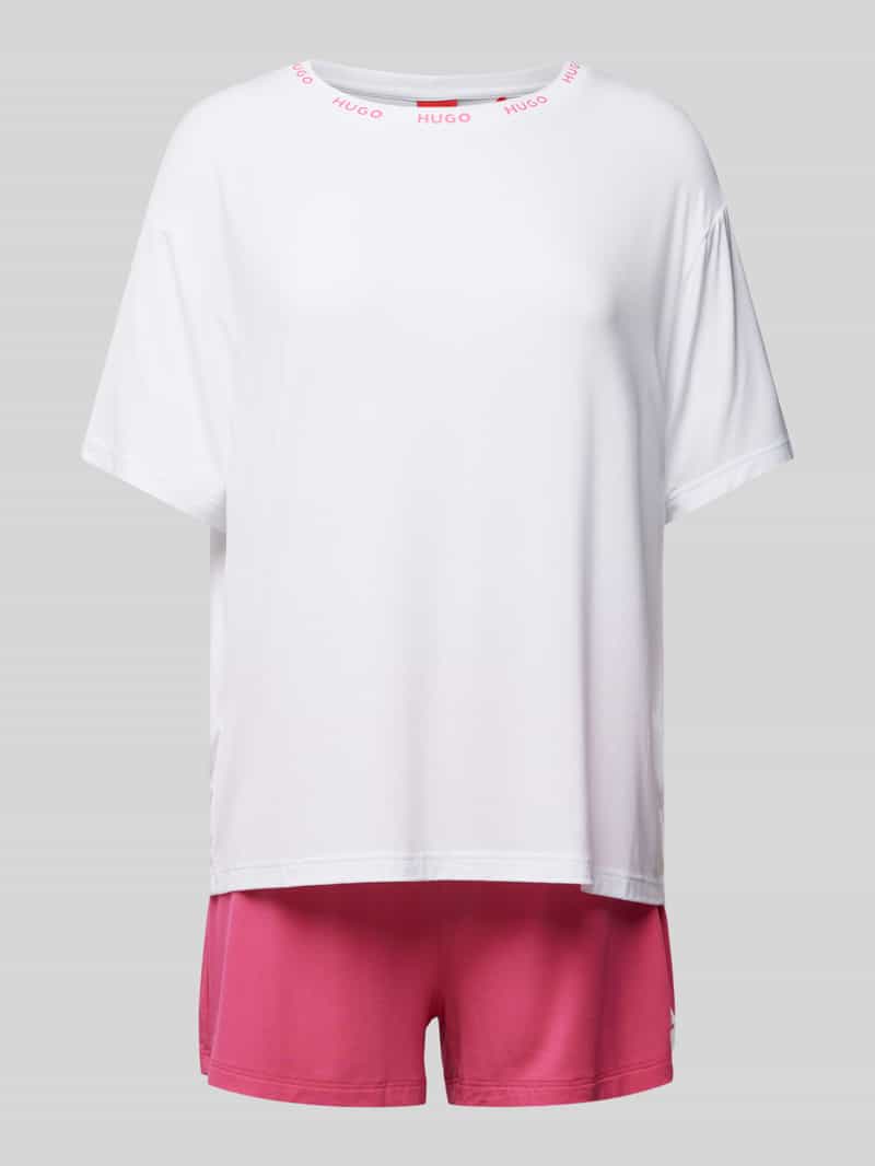 HUGO Pyjama met labelprint model 'UNITE'