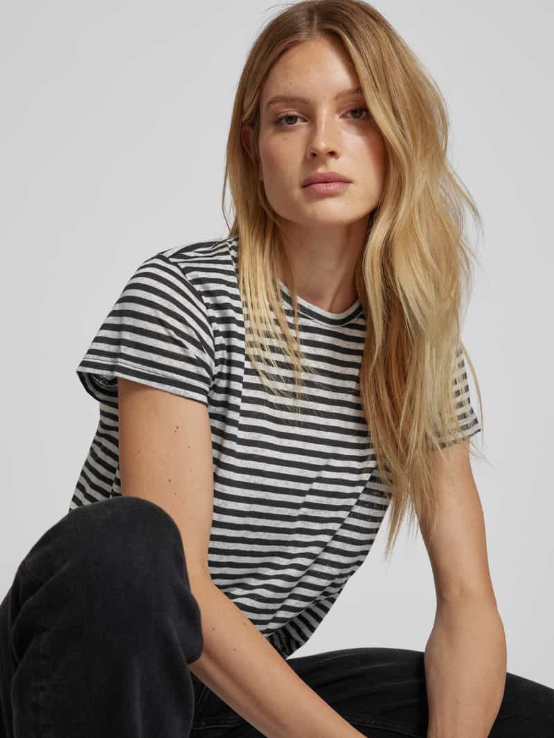 MOS MOSH T-shirt met ronde hals model 'Nan'