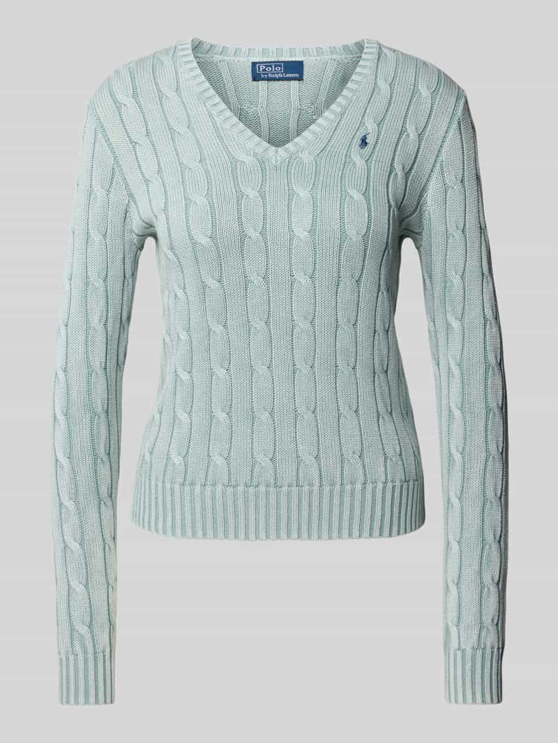 Polo Ralph Lauren Gebreide pullover met V-hals model 'KIMBERLEY'