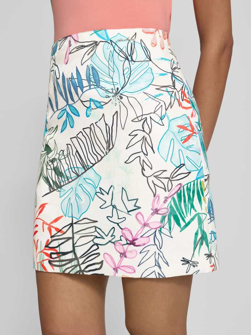 Marc Cain Minirok met labeldetail