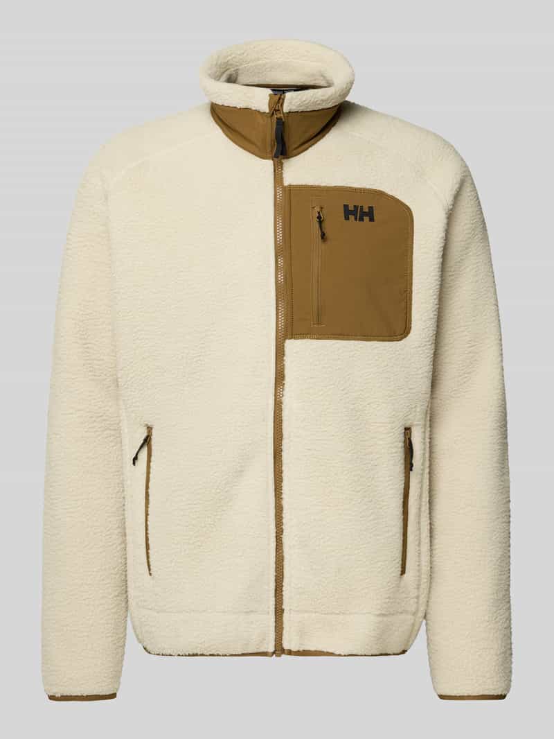 Helly Hansen Fleecejack met labelstitching en borstzak