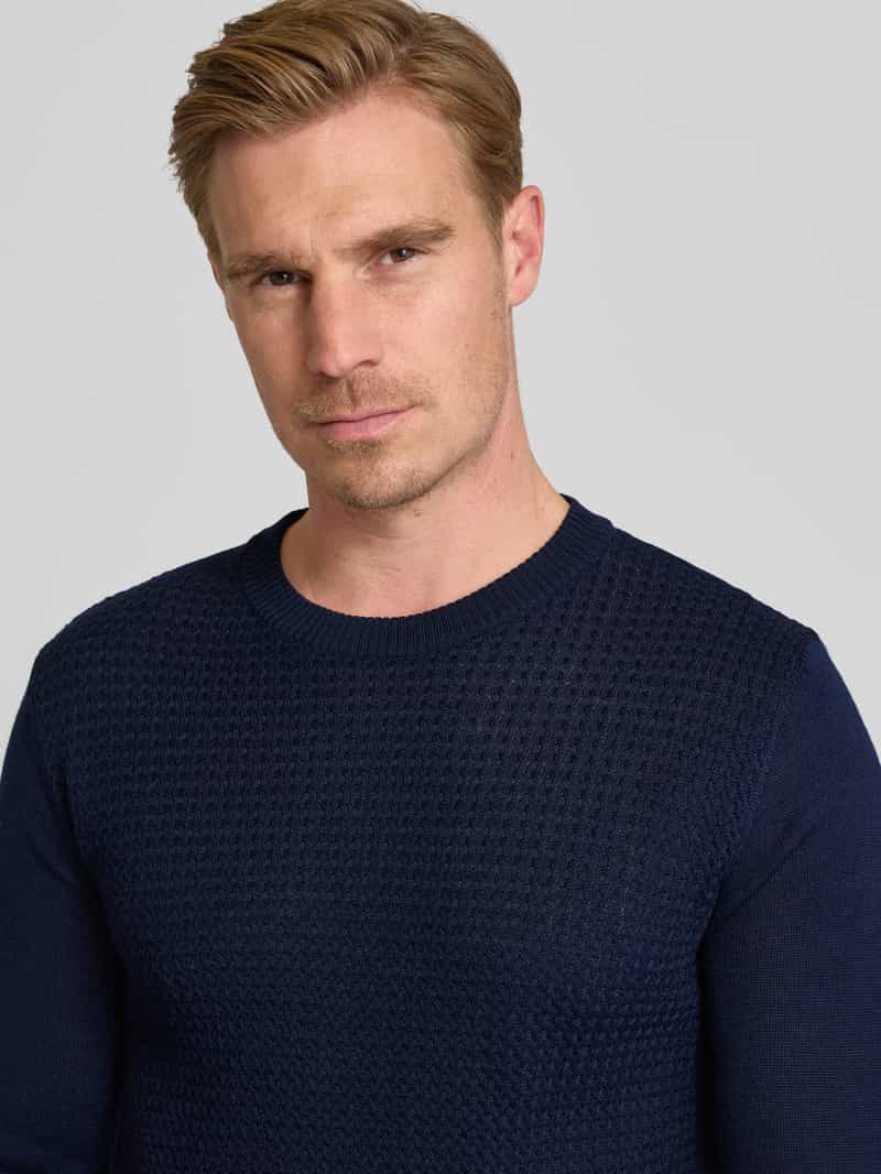 Manuel Ritz Gebreide pullover met ronde hals