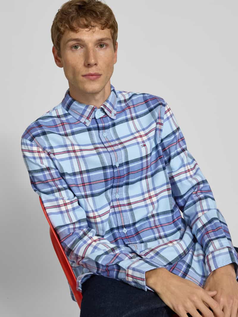 Tommy Jeans Regular fit vrijetijdsoverhemd van puur katoen