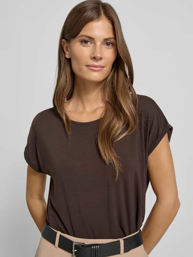 Vero Moda Regular fit T-shirt van lyocell-mix model 'AVA'