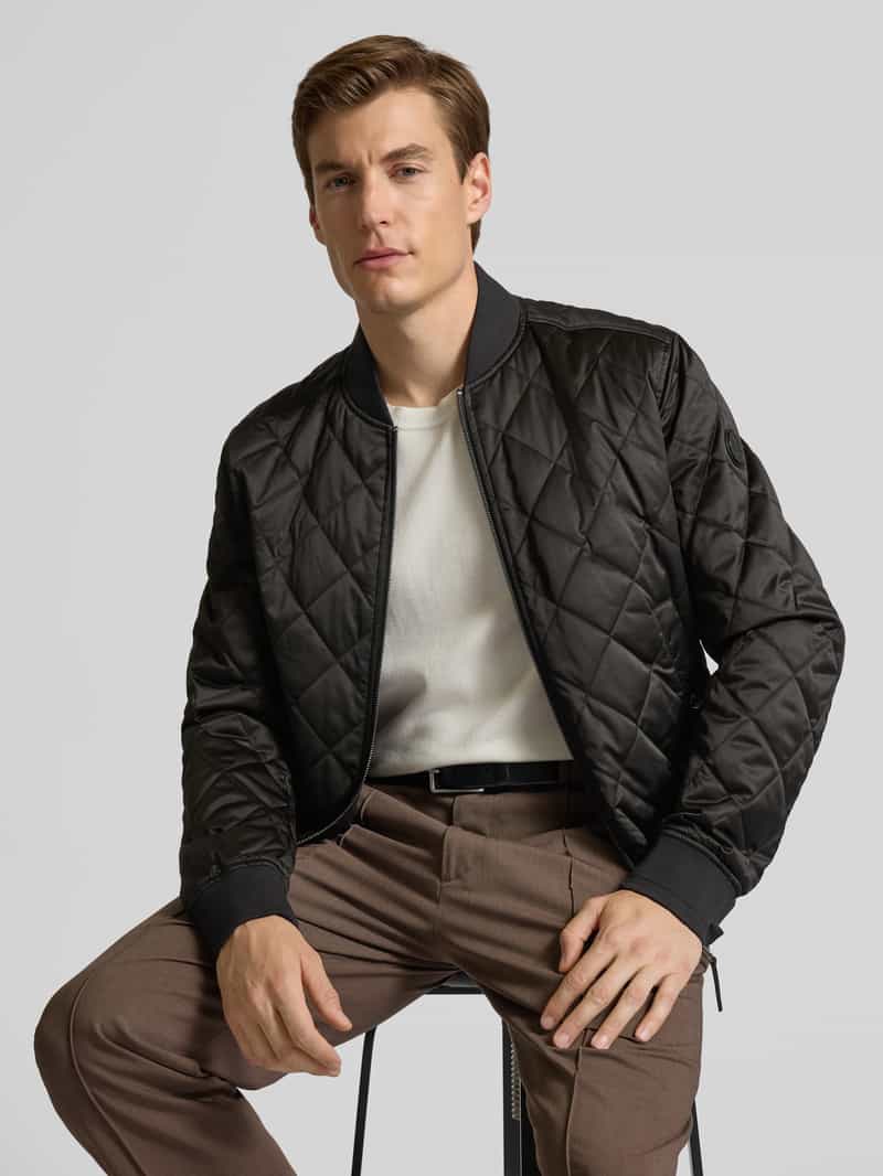 JOOP! Collection Regular fit gewatteerd jack met opstaande kraag model 'Adams'