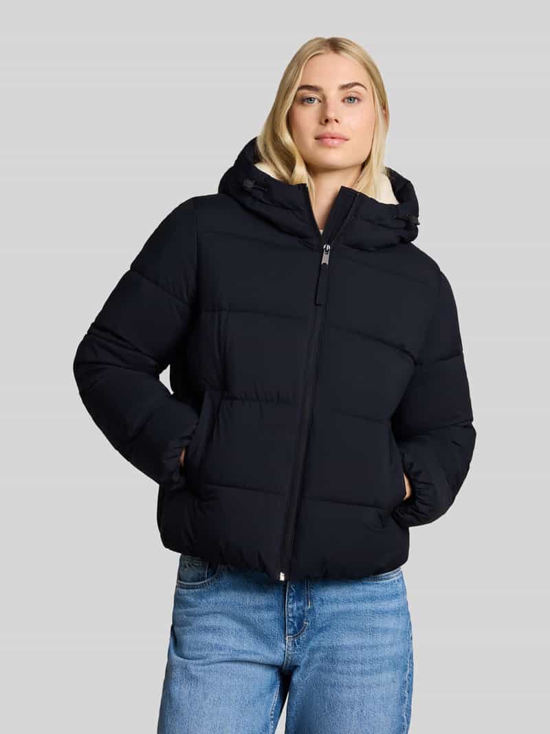 Tom Tailor Denim Donzen bomberjack met capuchon en donsvulling