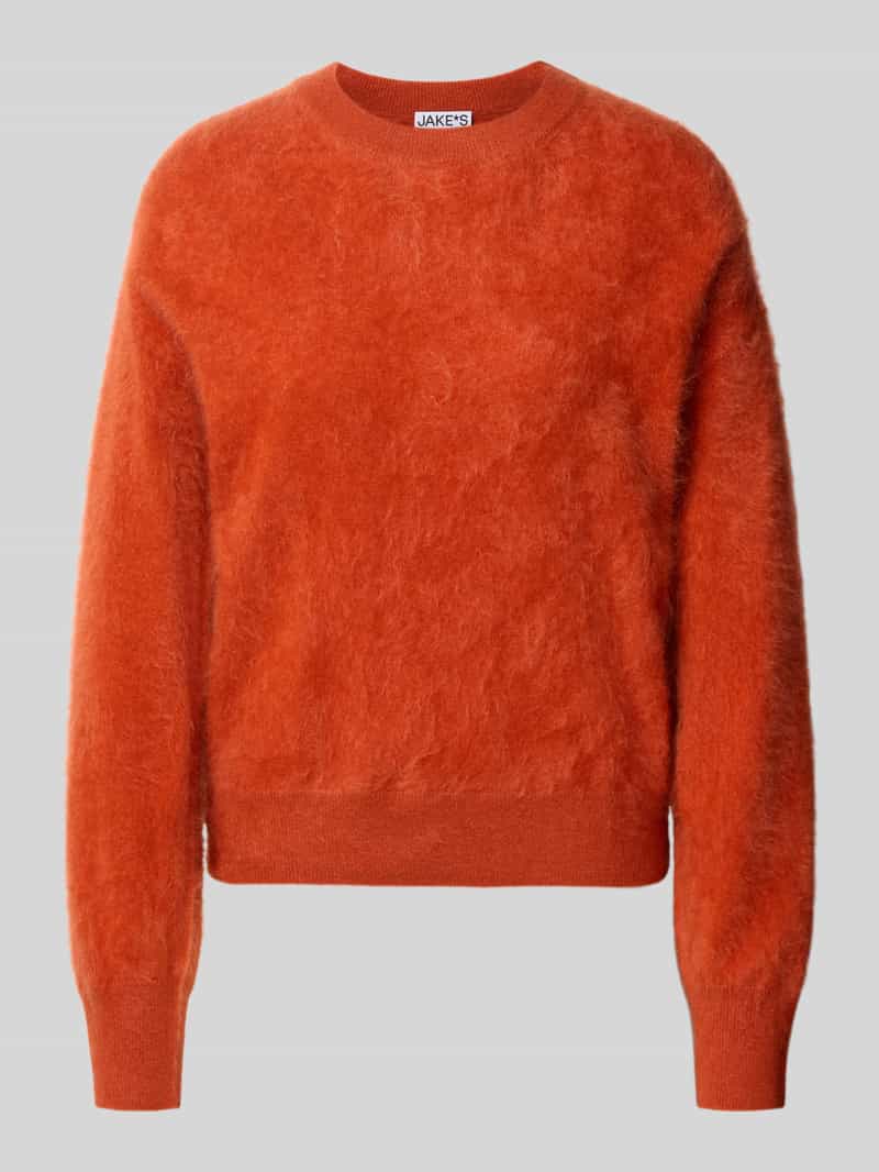Jake*s Casual Regular fit pullover van puur kasjmier model 'Cabrucrewn'