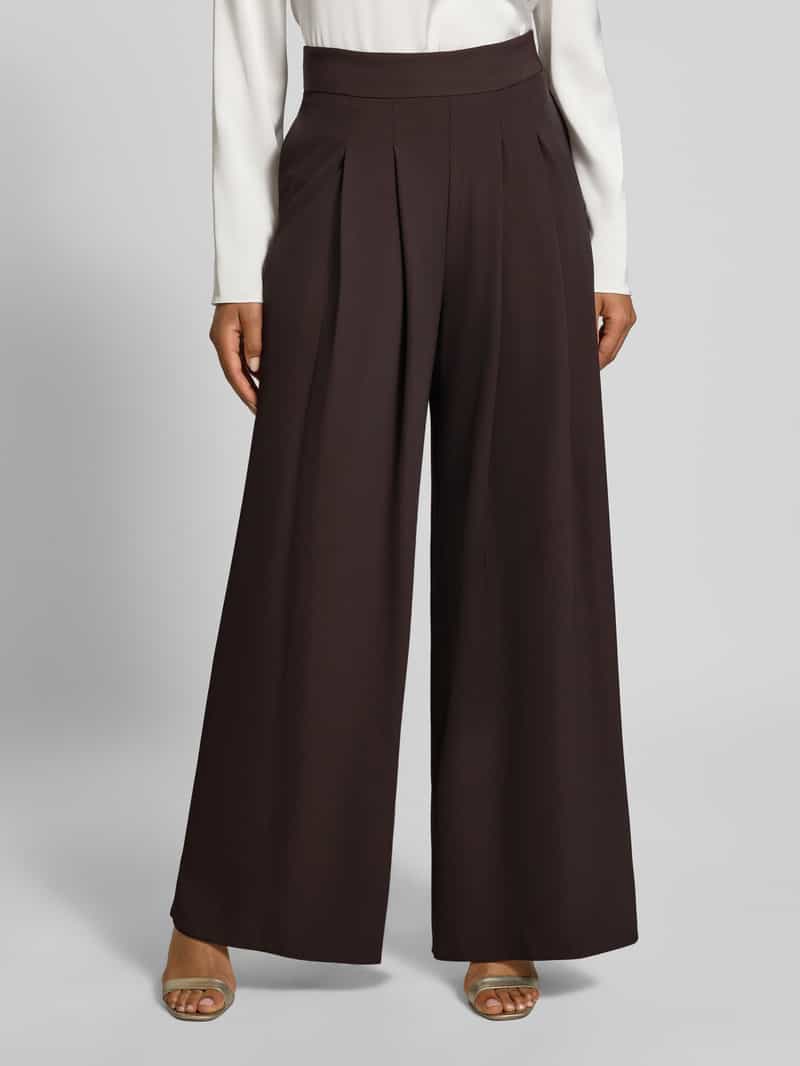 RINASCIMENTO wide leg stoffen broek met ritszakken