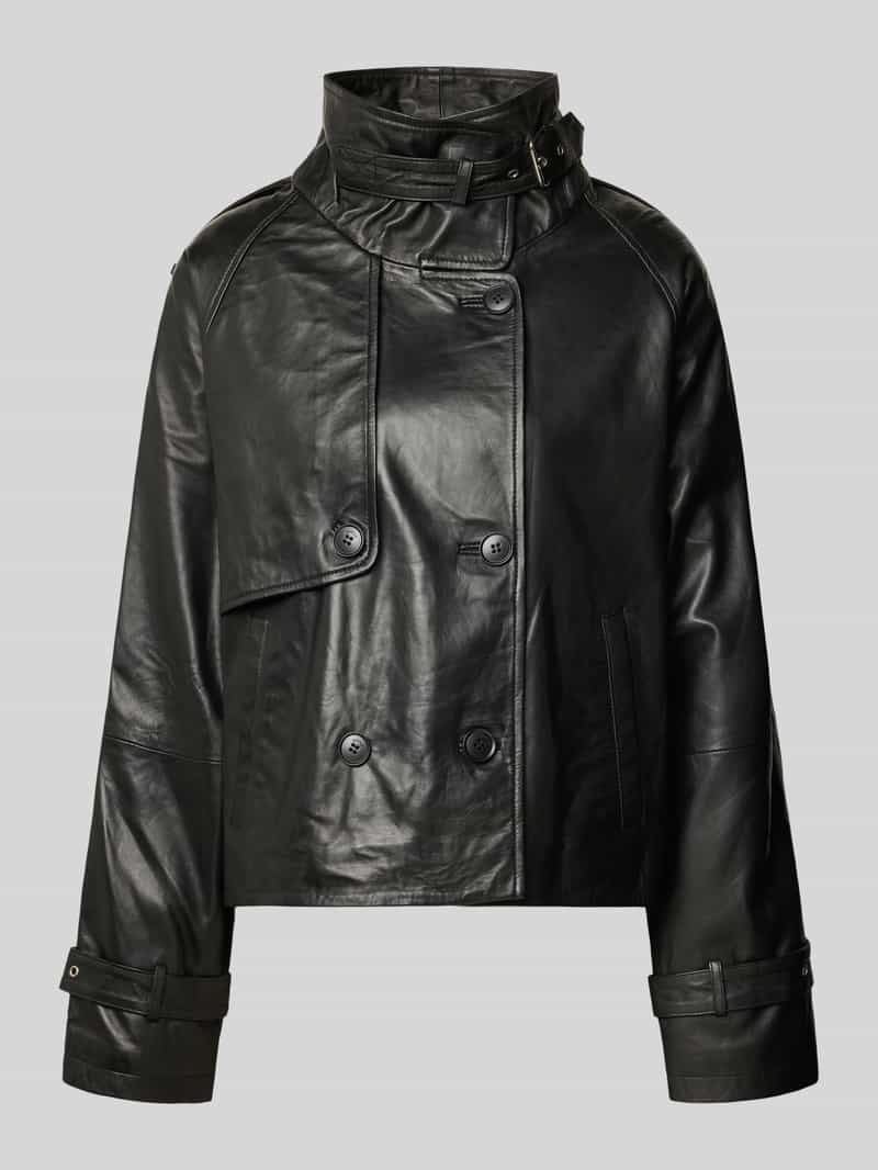Gestuz Regular fit jack in leerlook model 'Zavic'