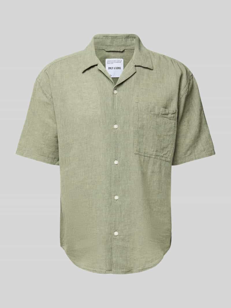 Only & Sons Relaxed fit vrijetijdsoverhemd met 1 2-mouwen model 'CAIDEN'