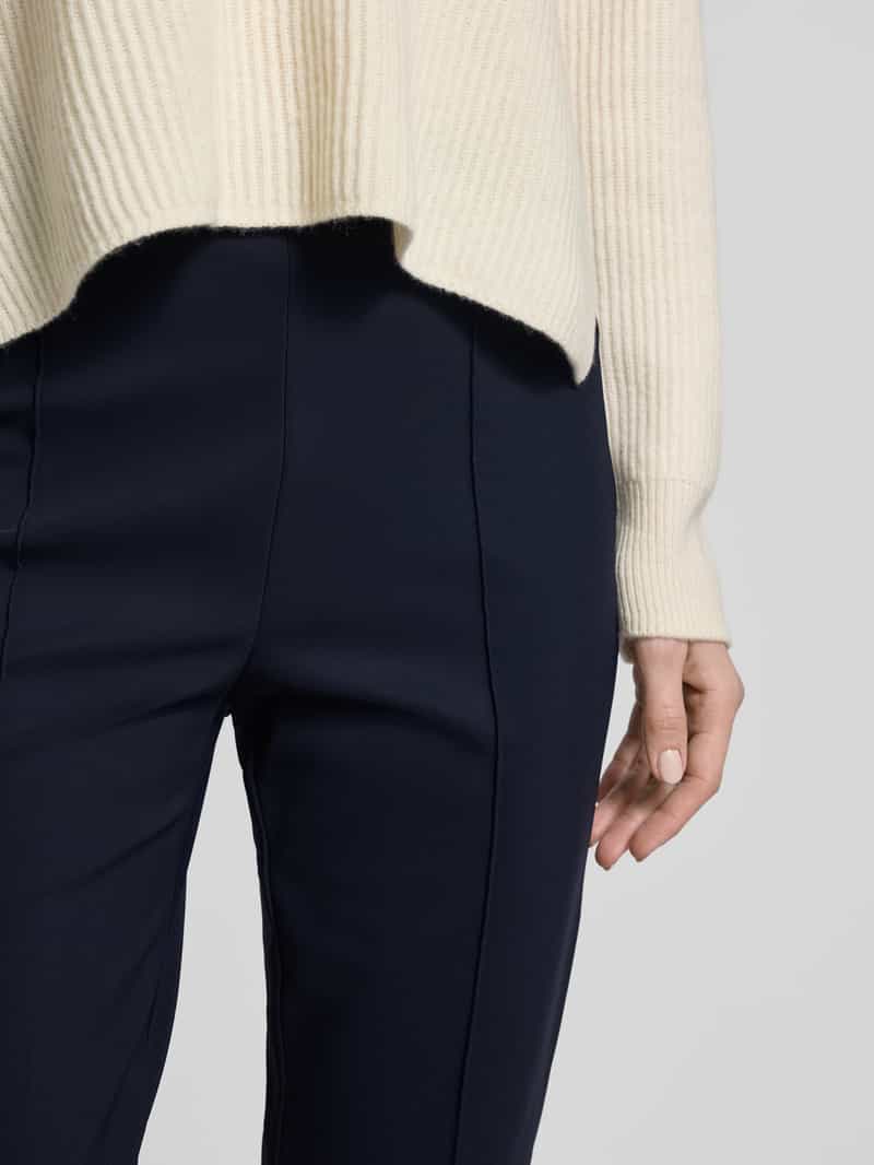 RAFFAELLO ROSSI Flared stoffen broek met verkort model 'MACY'