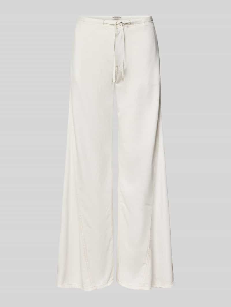 Wide leg jeans met tunnelkoord