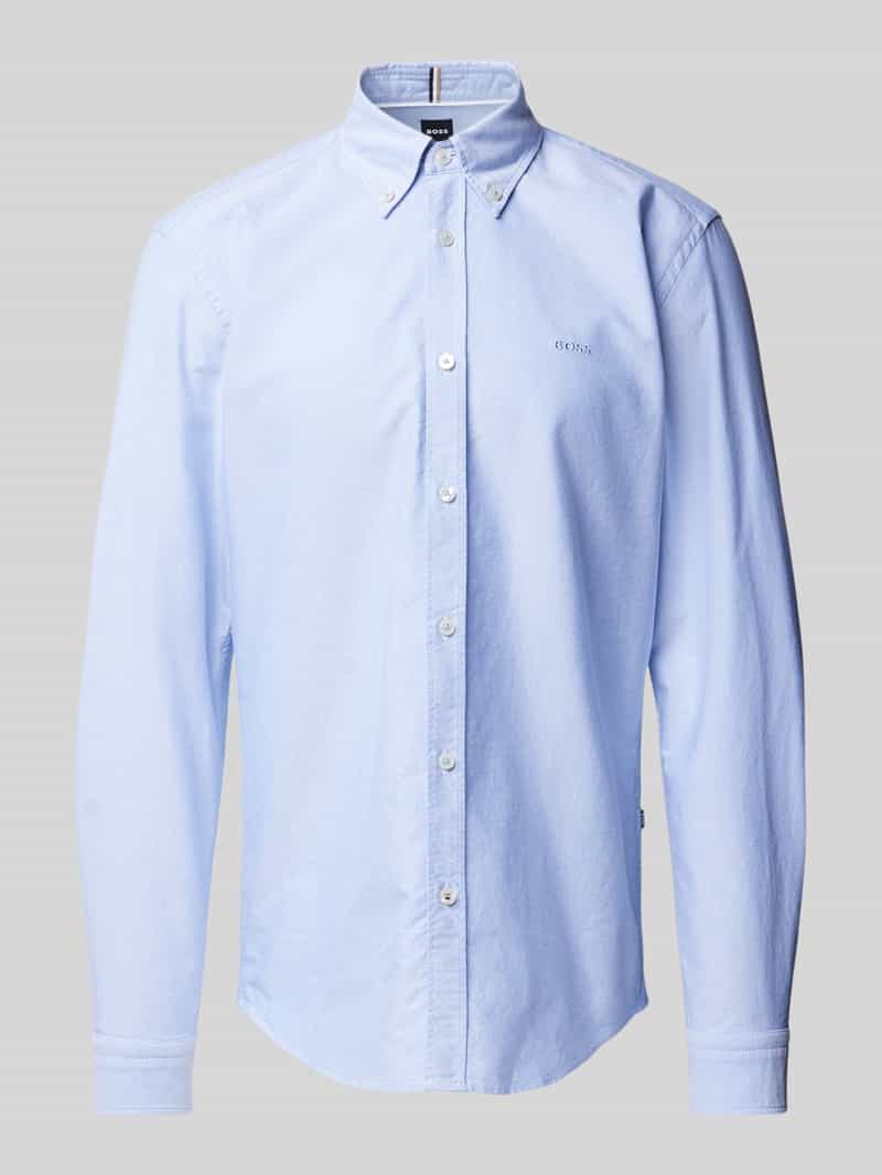 Boss Regular fit zakelijk overhemd met button-downkraag model 'Roan'