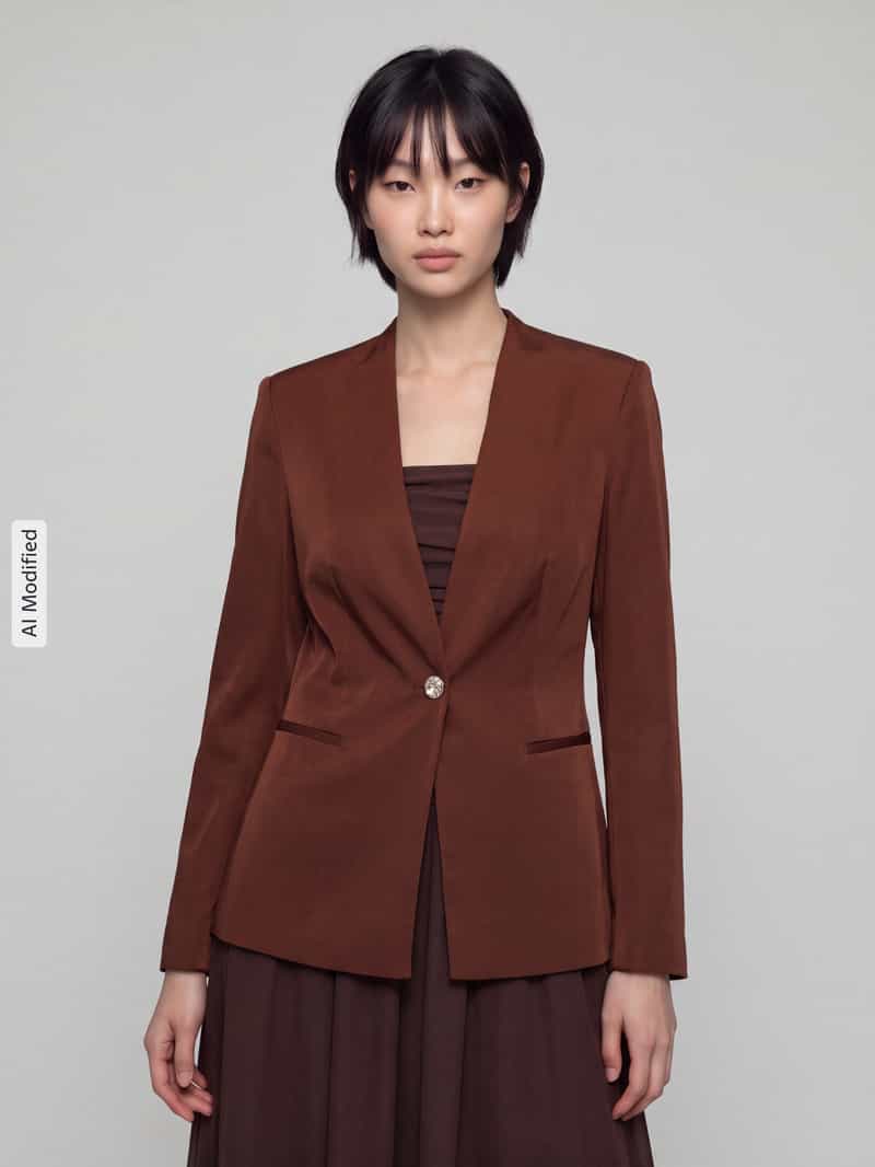 Jake*s Cocktail Lange blazer met 1-knoopssluiting