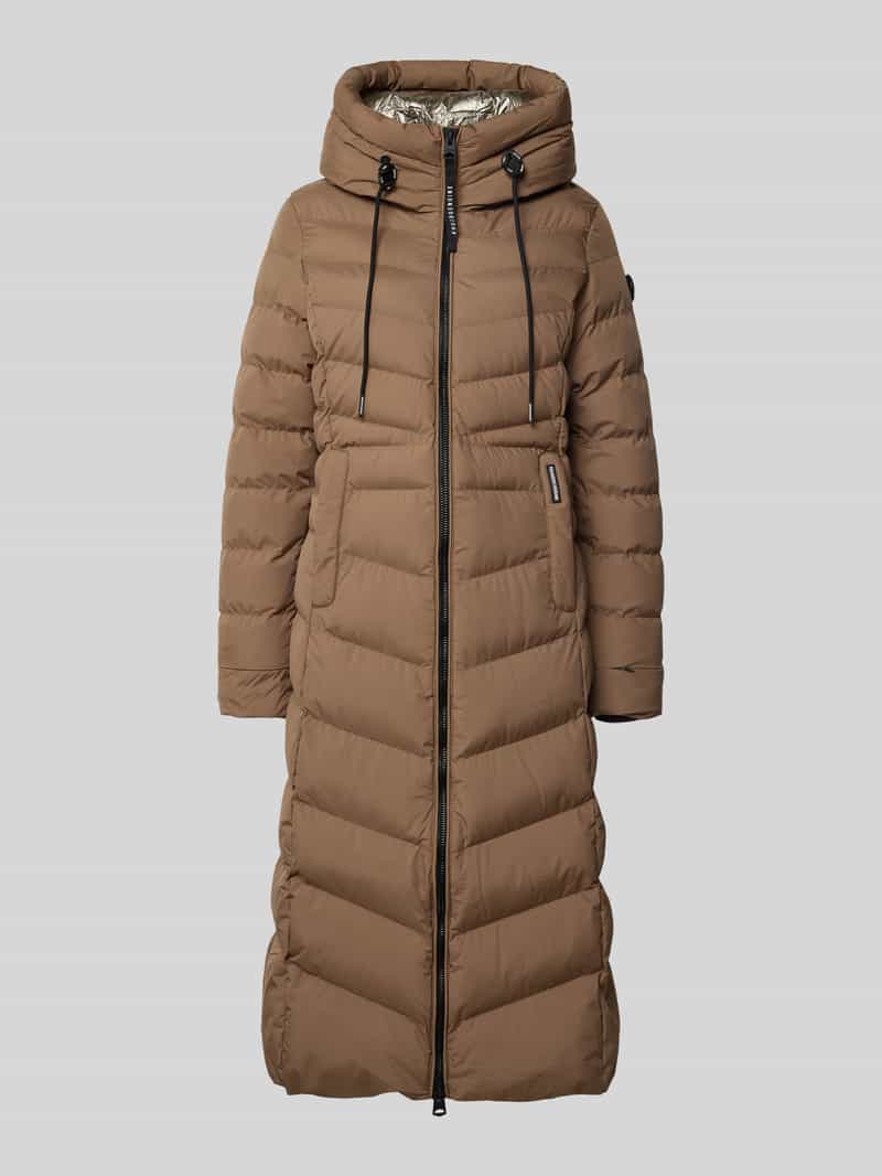 khujo Gewatteerde lange jas in extra lang design model 'Ingram'