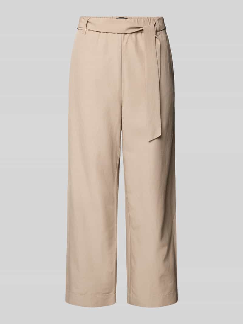 comma Straight leg stoffen broek met verkort model