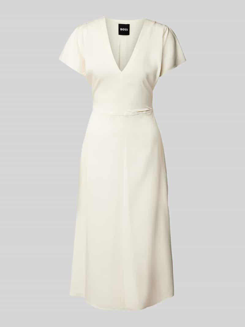 Boss Midi-jurk met V-hals model 'Dieshana'