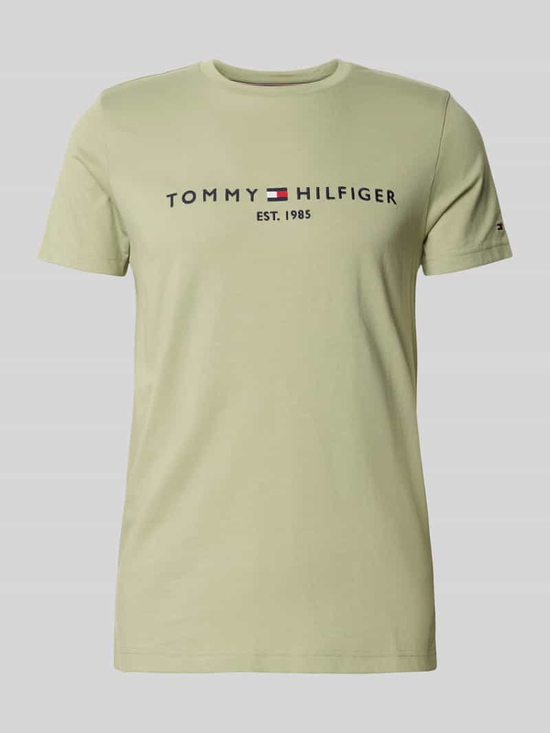 Tommy Hilfiger Slim fit T-shirt van puur katoen