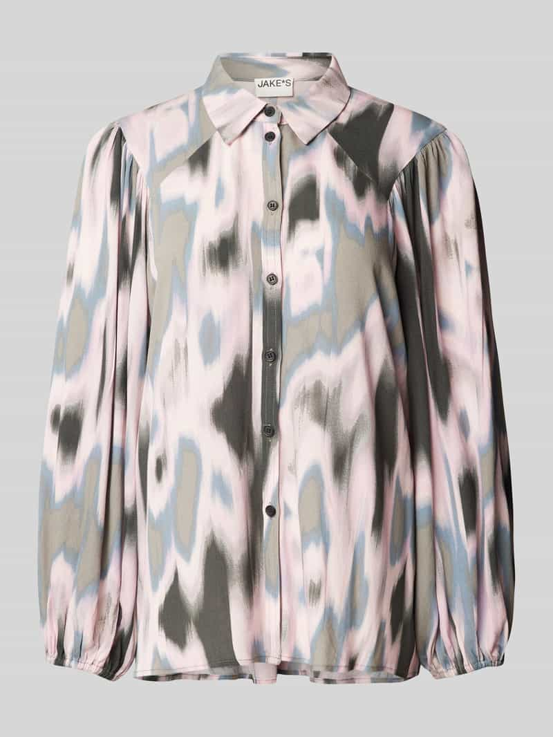 Jake*s Casual Overhemdblouse met all-over motief