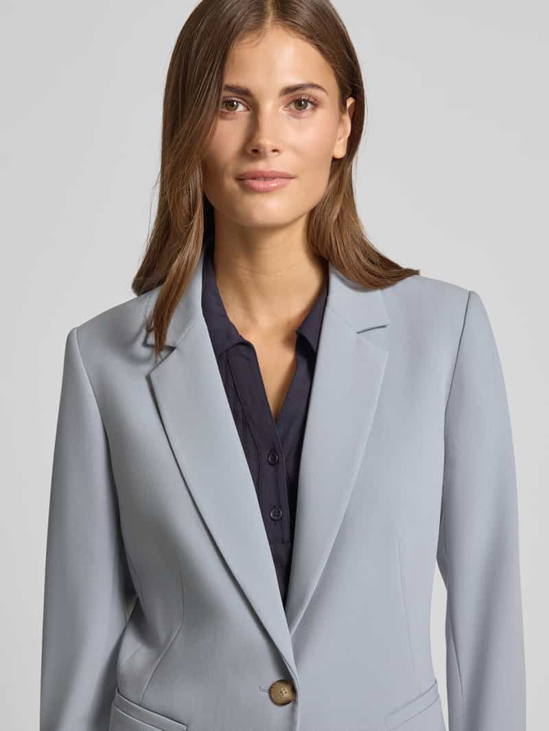 comma Regular fit blazer met reverskraag en paspelzakken