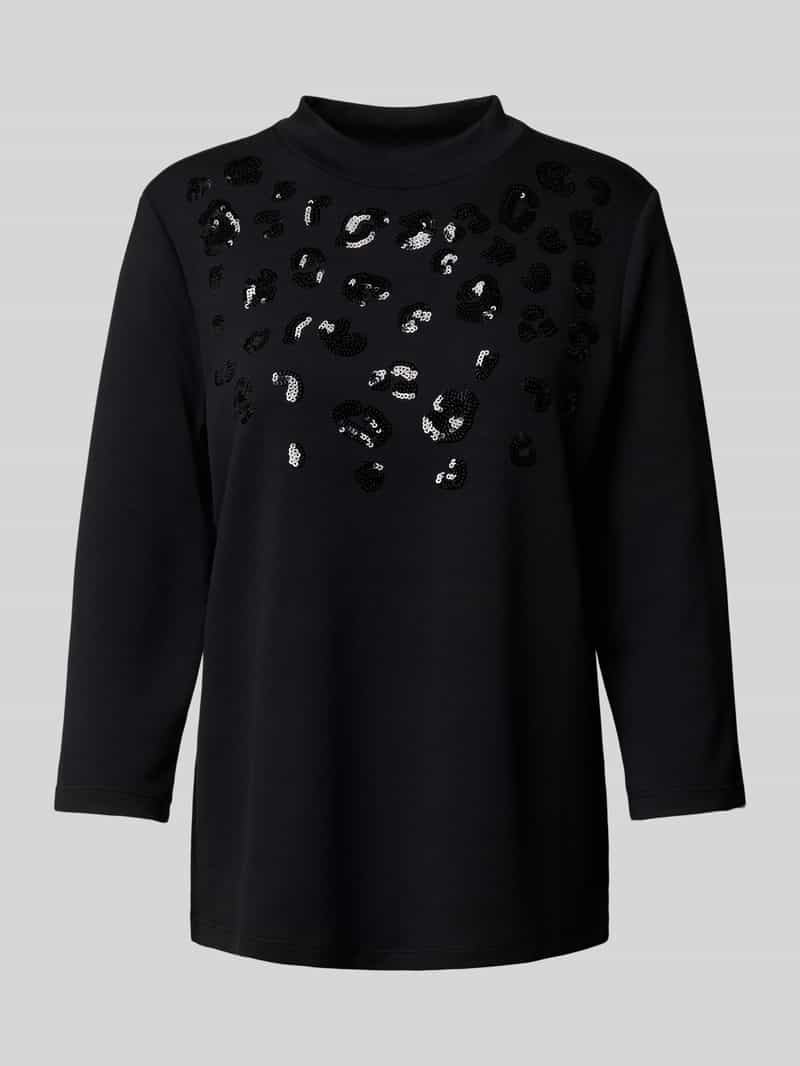 s.Oliver BLACK LABEL Regular fit 3 4-shirt van viscosemix