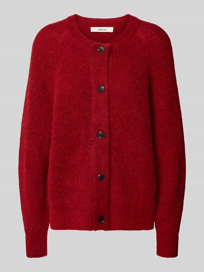 Selected Femme Regular fit gebreid jack van wolmix met alpaca model 'LULU'