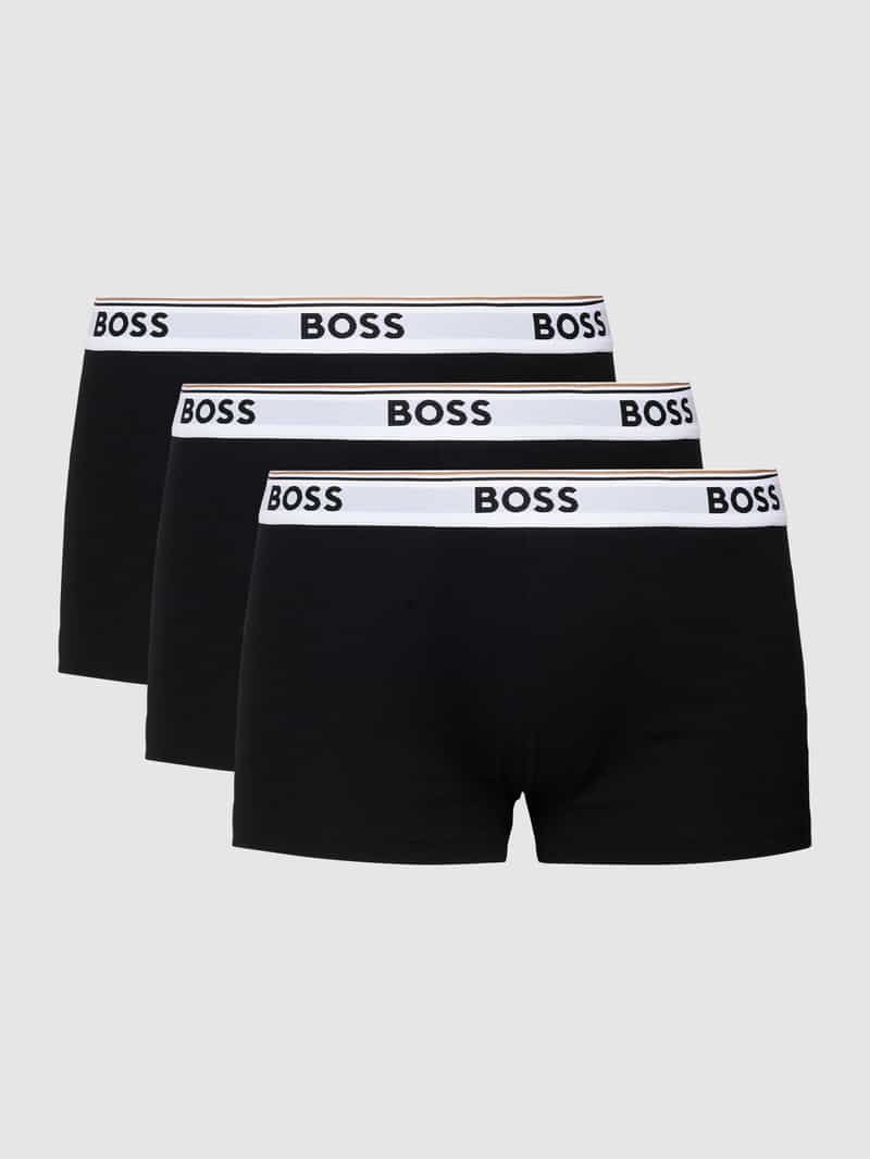 Boxershort met elastische band met logo in een set van 3 stuks
