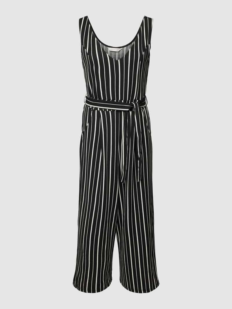 Apricot Jumpsuit met streepmotief