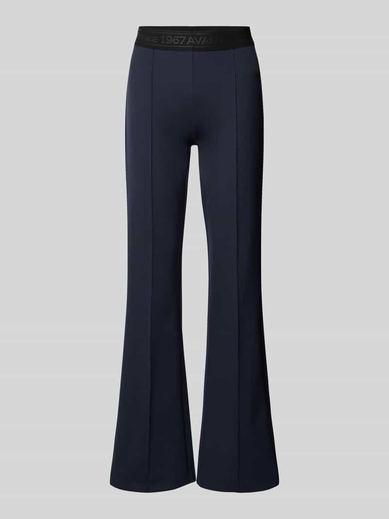 ROSNER Flared stoffen broek met elastische band met label model 'Alisa'