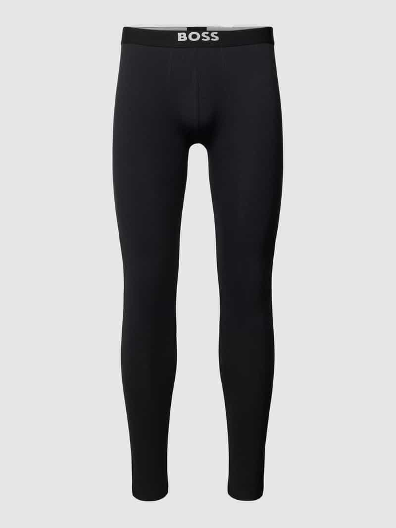 Boss Legging met elastische band en labeldetail