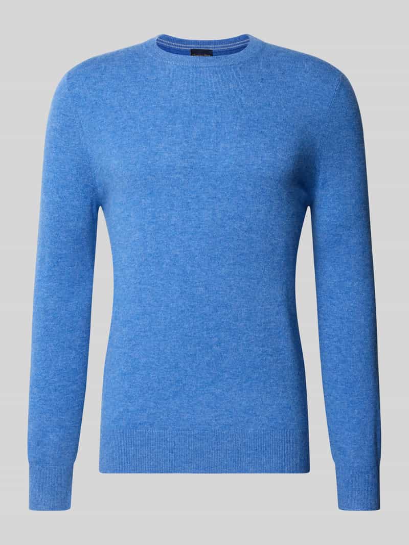 Christian Berg Men Regular fit gebreide pullover van mix van wol en kasjmier