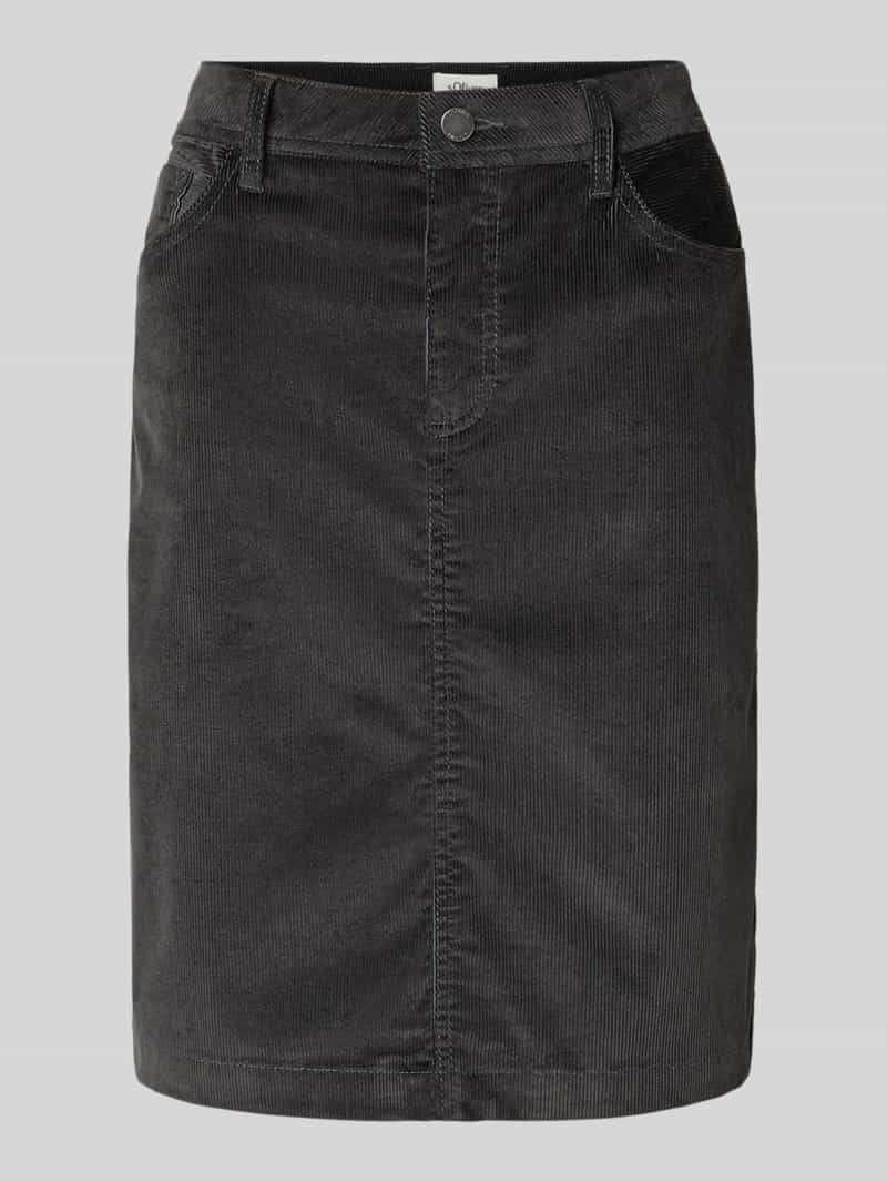 s.Oliver RED LABEL Uitlopende minirok met katoen