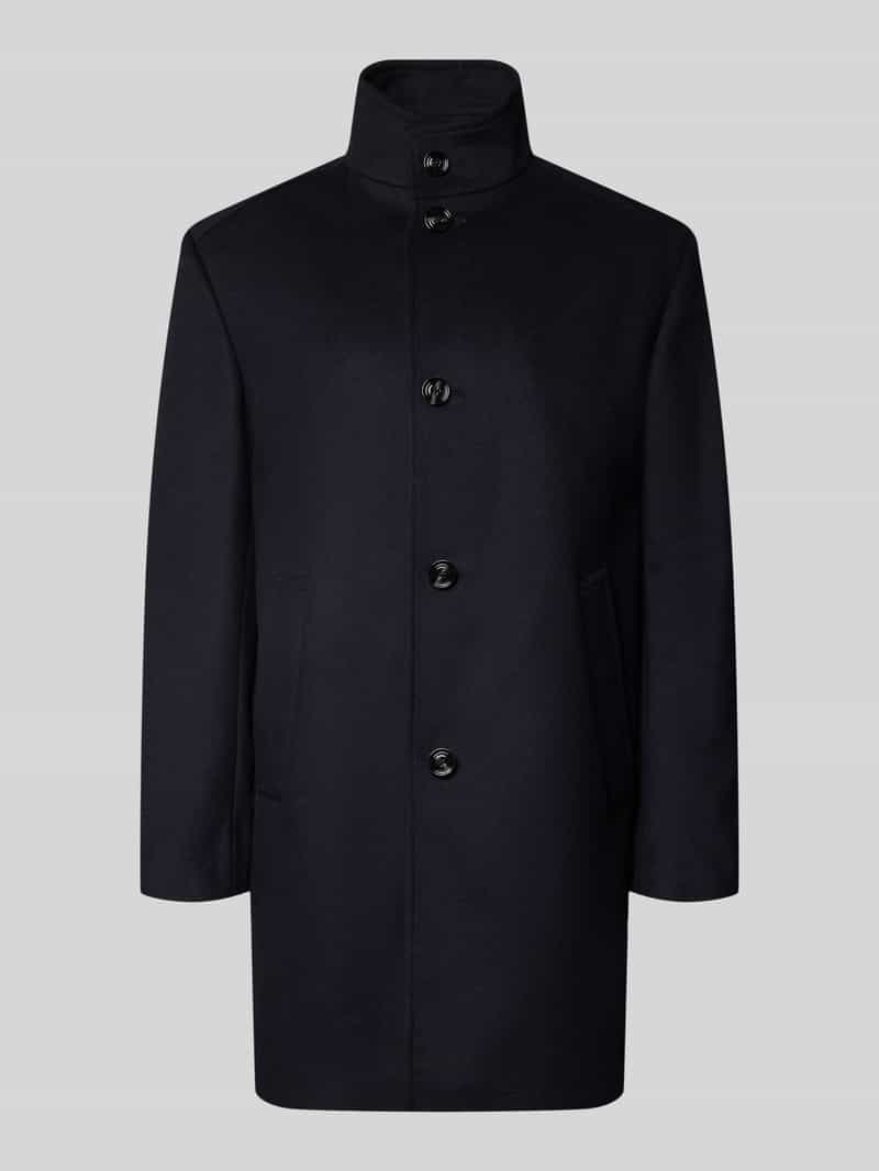 JOOP! COLLECTION Lange jas met hoge opstaande kraag model 'MARAN'