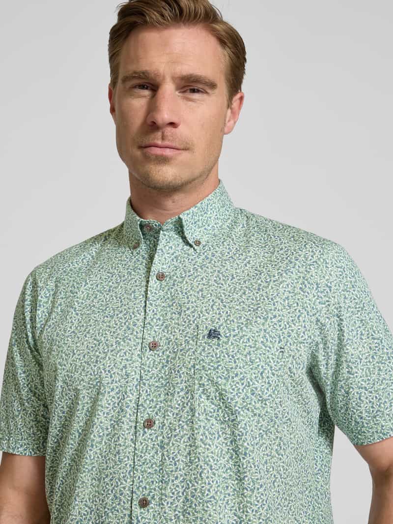 Lerros Regular fit vrijetijdsoverhemd met labelstitching