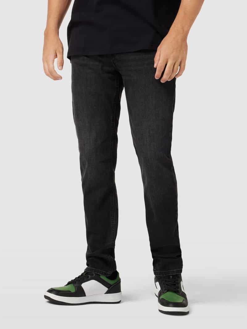 Jeansy o kroju tapered fit z 5 kieszeniami