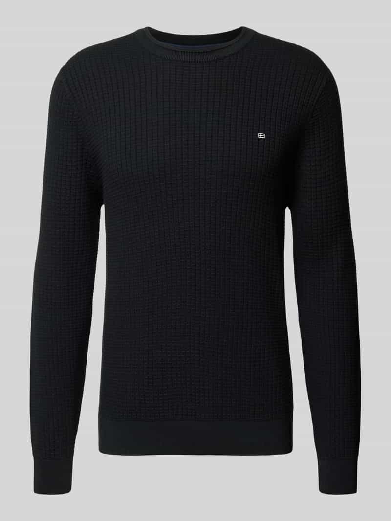 Christian Berg Men Gebreide pullover met labeldetail