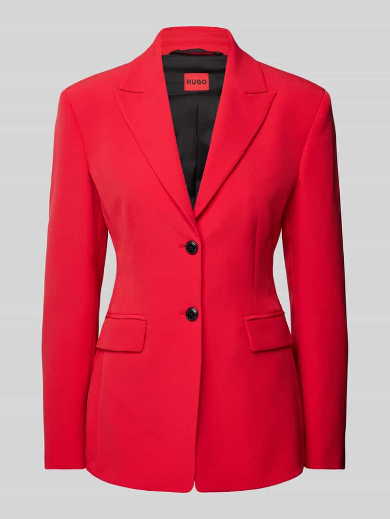 HUGO Slim fit blazer met reverskraag model 'Asmalla'