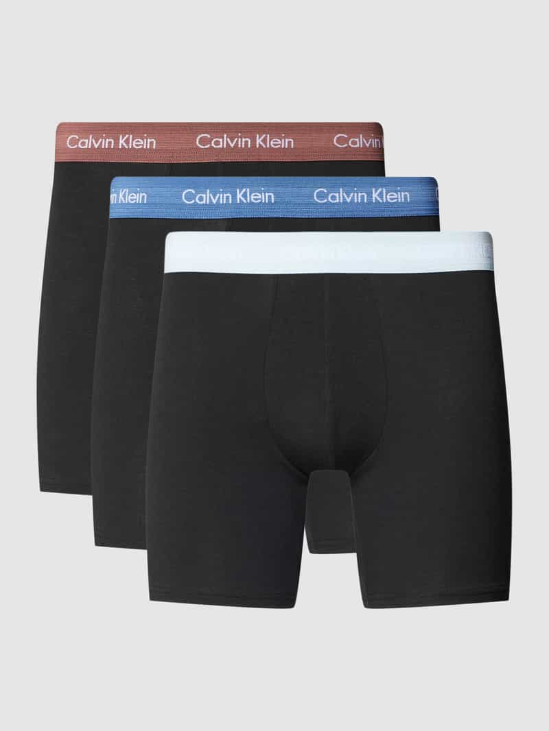 Calvin Klein Underwear Broek met elastische band met label in een set van 3 stuks