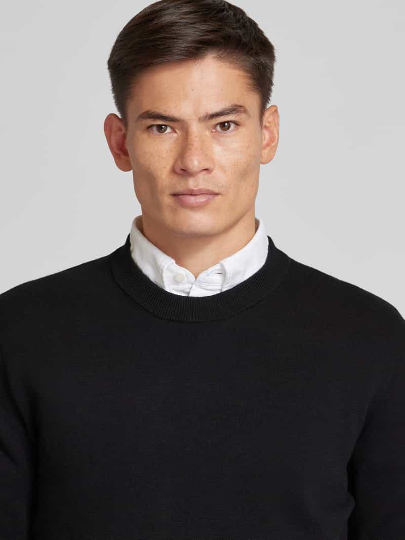 JAKE*S STUDIO MEN Gebreide pullover met ronde hals