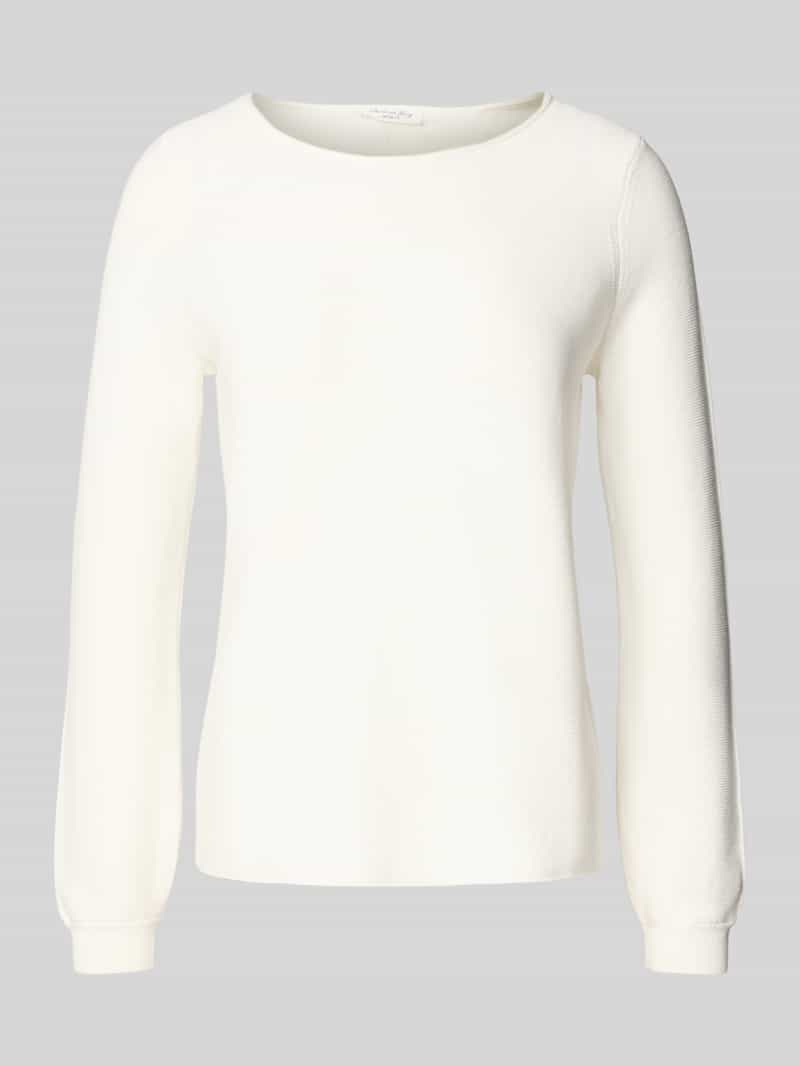 Christian Berg Woman Regular fit shirt met lange mouwen van puur katoen in gebreide look