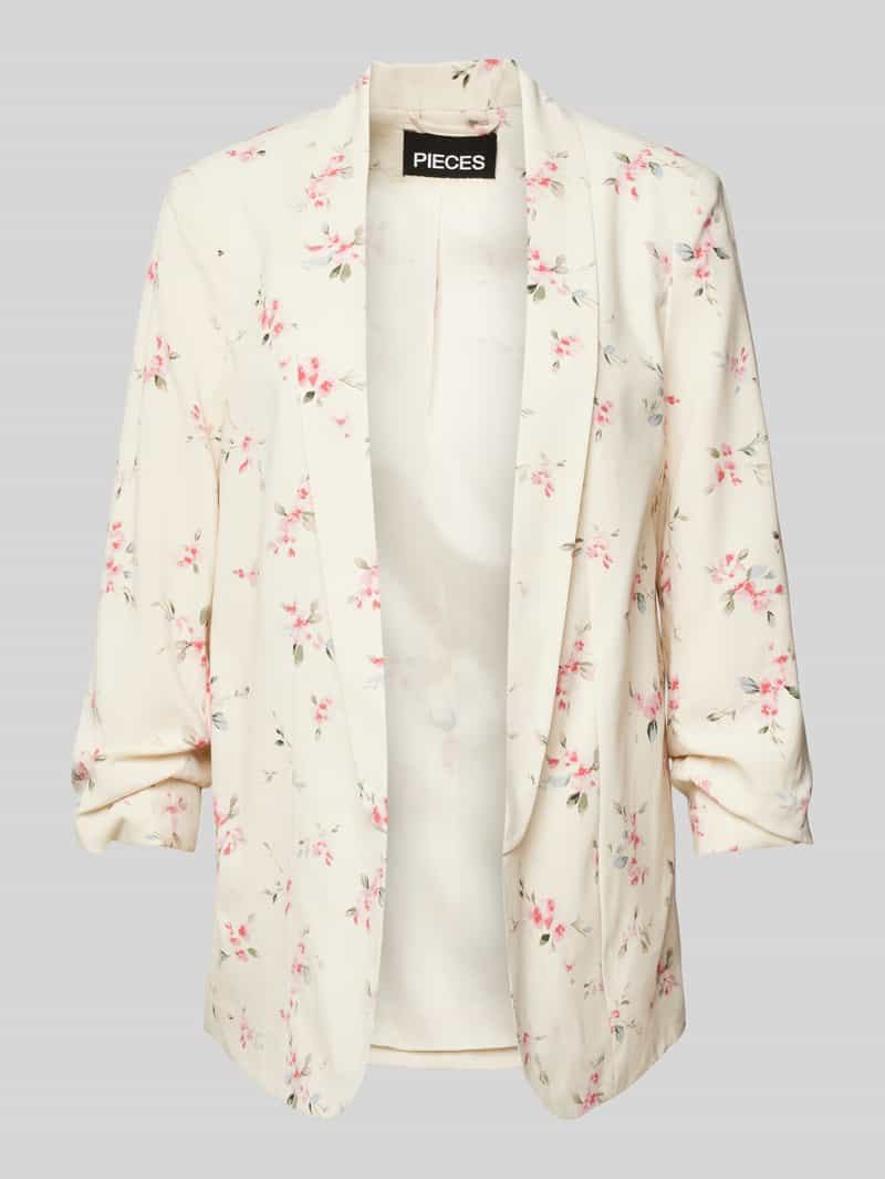 Pieces Comfort fit blazer met bloemmotief model 'BOSELLA'